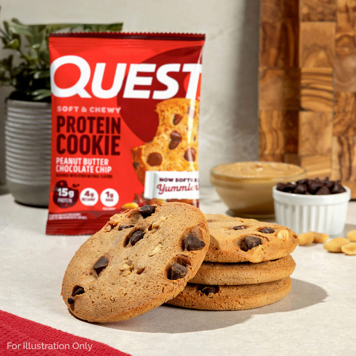 Peanut Butter Chocolate Chip Protein Cookies