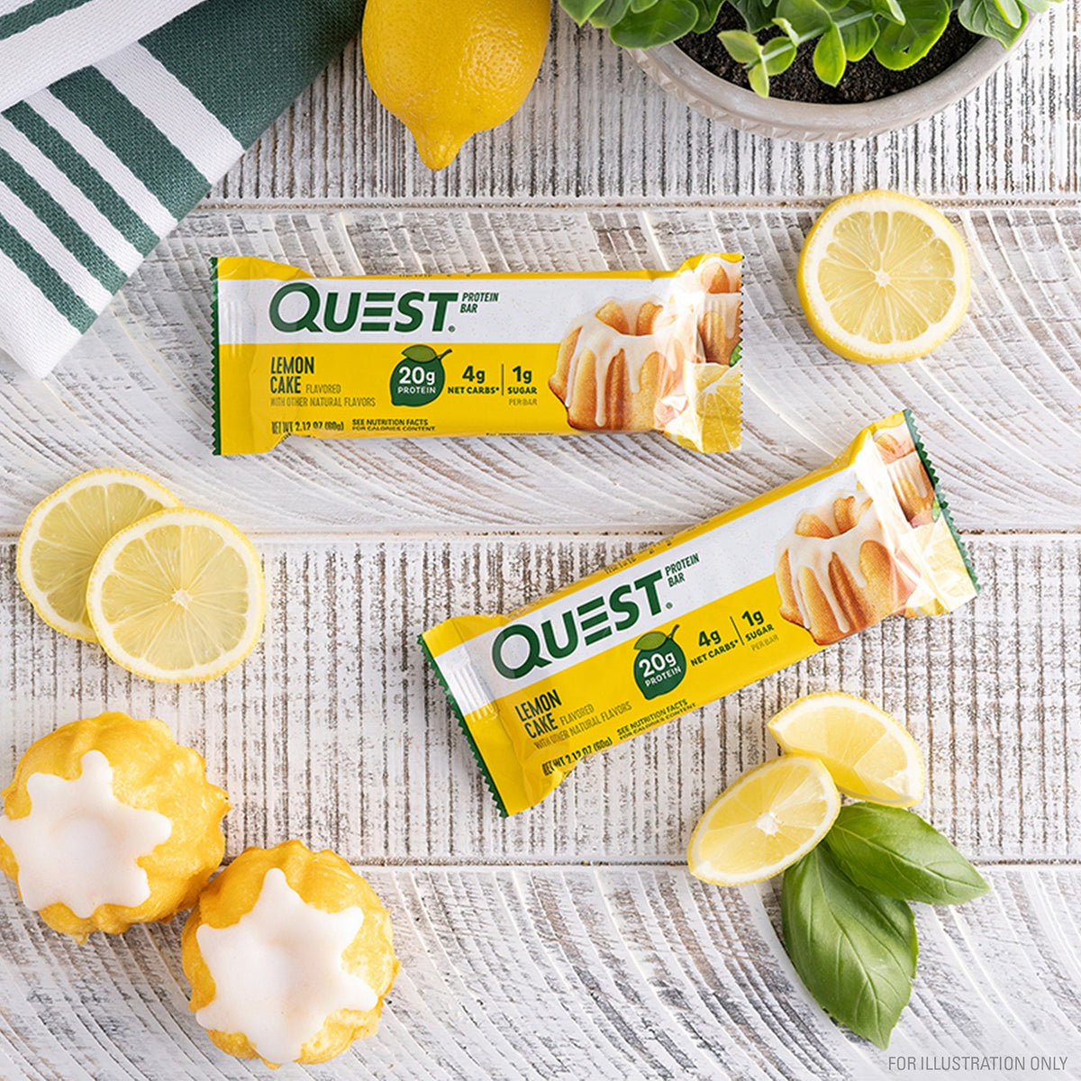 Lemon Cake Protein Bars