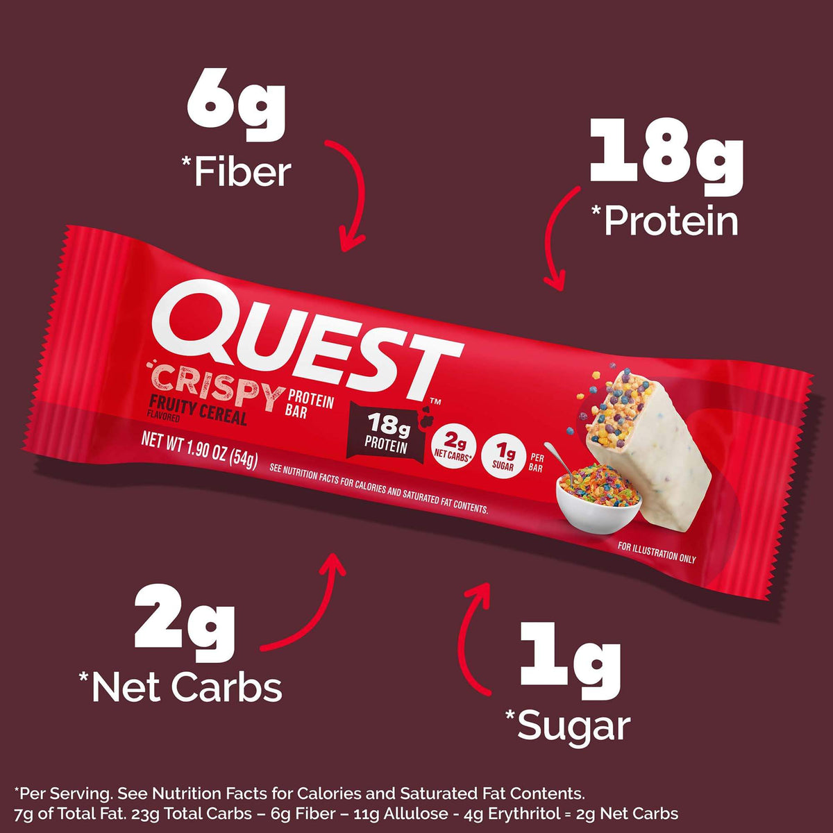 Fruity Cereal Crispy Hero Protein Bars